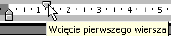 Wcicie pierwszego wiersza