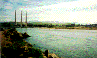 Photograph of the electric power plant in Morro Bay.