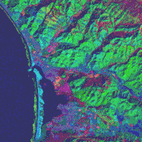 PC color composite image of Morro Bay, California.
