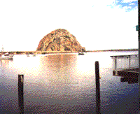 Photograph of Morro Rock.
