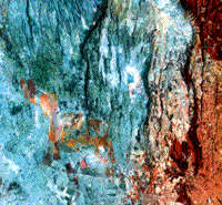 Color SPOT stereo image (A) of the Great Rift Valley of Kenya.