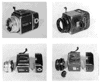 Photograph of various Hasselblad cameras used in the space program.