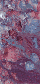 False color HYDICE image of the Cuprite region.
