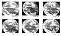 Series of B/W ATS-1 SSCC images of the western hemisphere of the Earth.