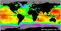 Colorized TOPEX/Poseidon global Sea Surface Variation map, September 1992.