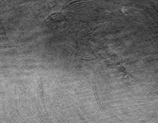 B/W Seasat radar image of ocean waves in the North Sea.