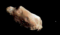 Color Galileo image of the asteroid Ida, August 28 1993.
