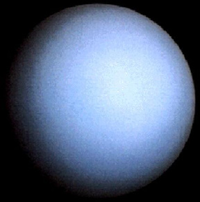 Natural color Voyager image of Uranus.