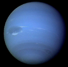 Natural color Voyager image of Neptune.