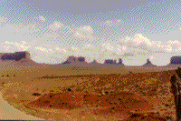 Photograph of Monument Valley.