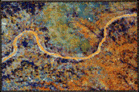 MSS color image of subscene at (A).