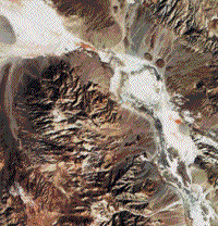 False color composite Landsat TM image of Death Valley.